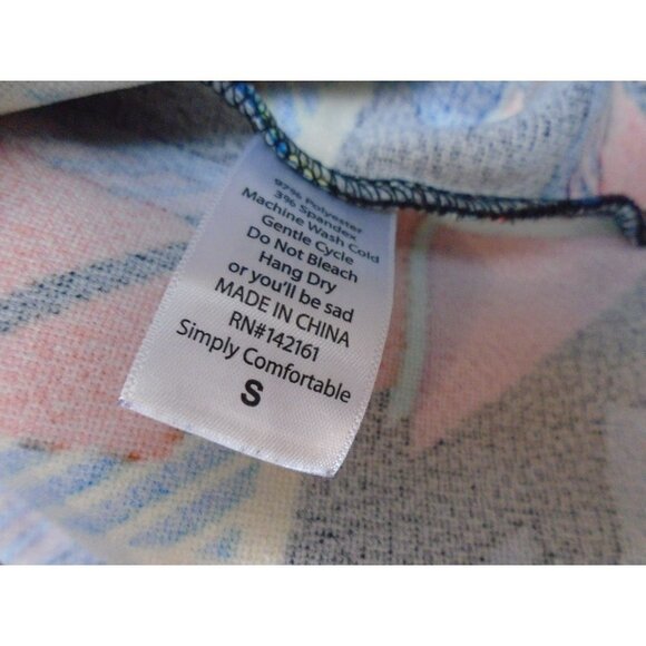 LulaRoe Abstract Geometric Square Triangle Print Jewel Tone Cape ~ Women S - Picture 4 of 6